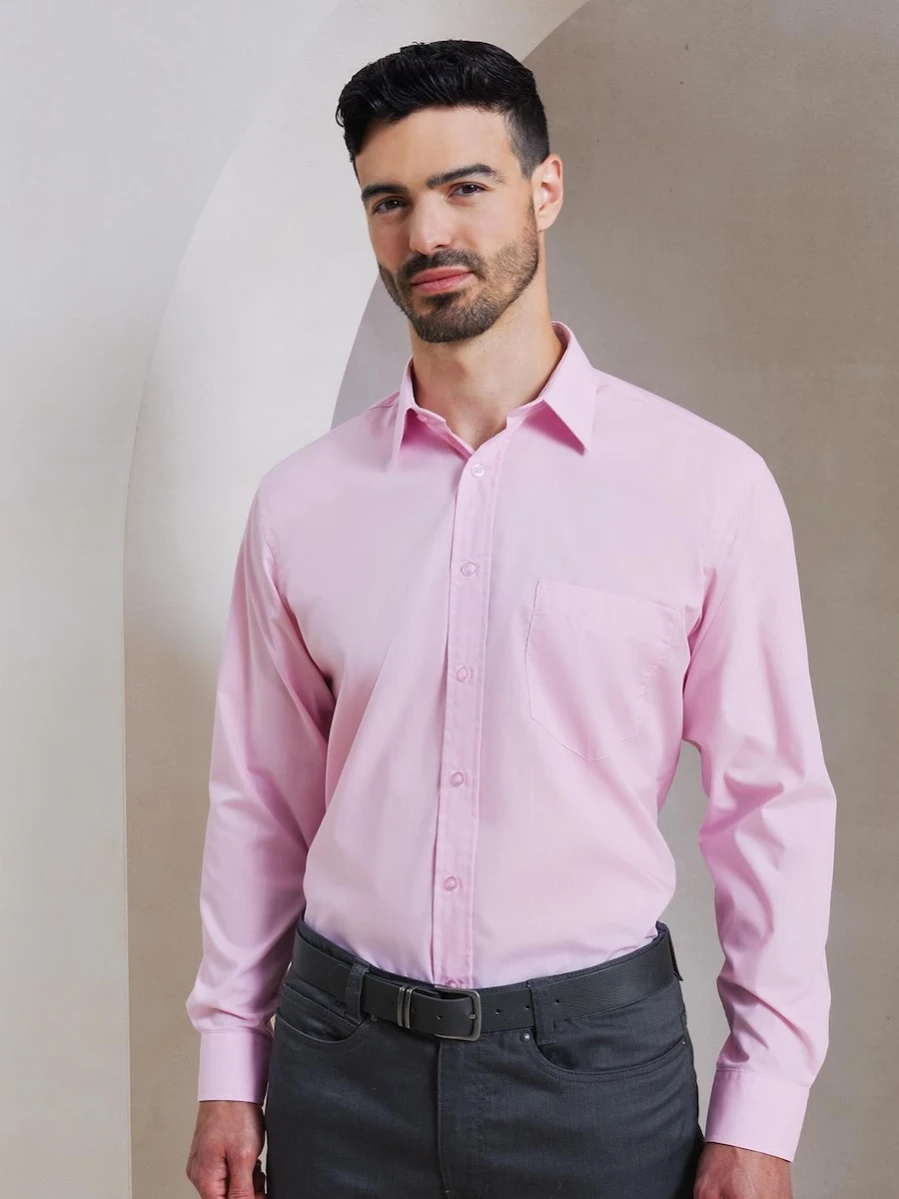 Men's Long Sleeve Poplin Shirt PR200