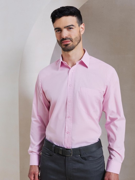 Men's Long Sleeve Poplin Shirt PR200