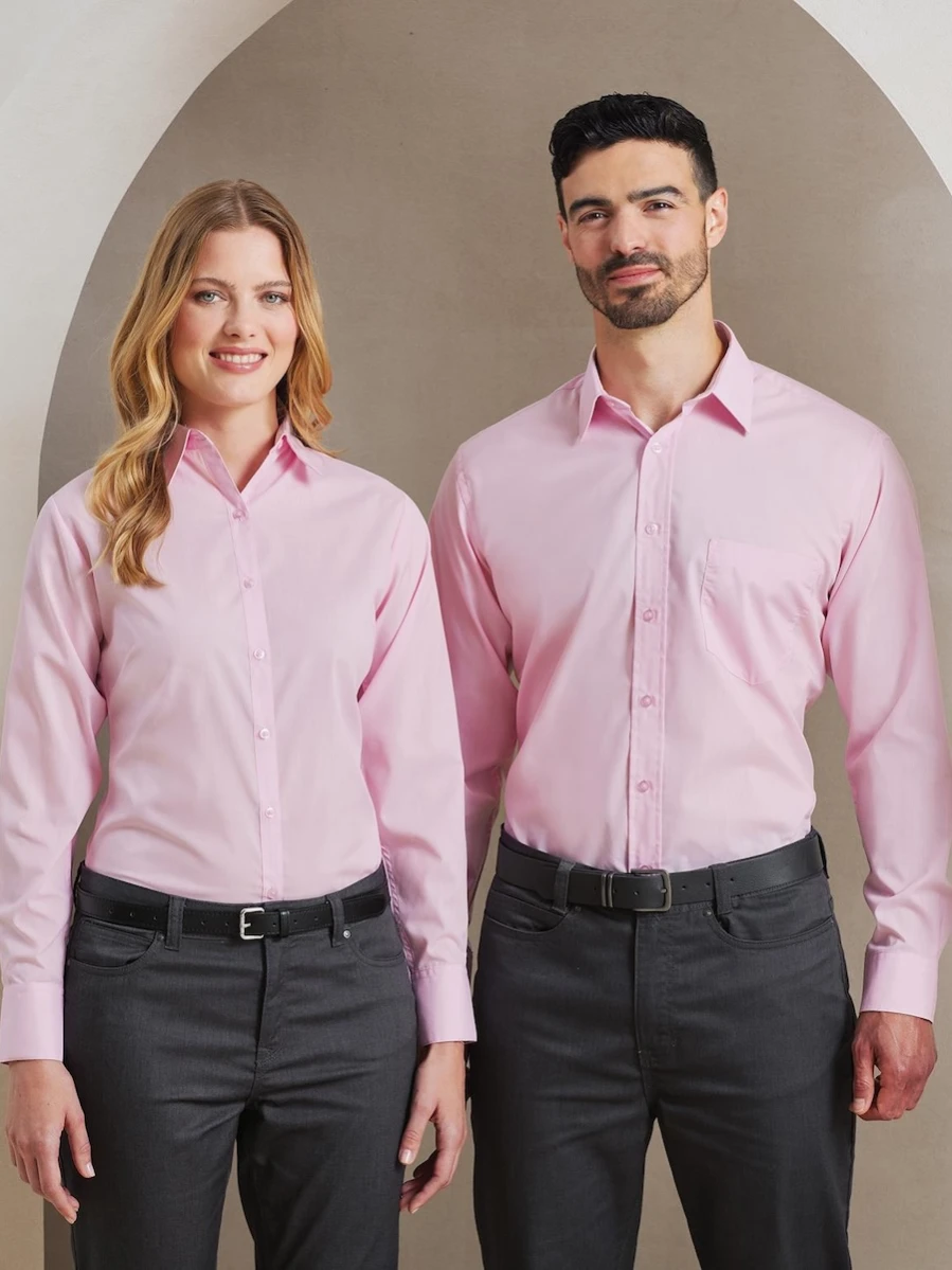Men's Long Sleeve Poplin Shirt PR200