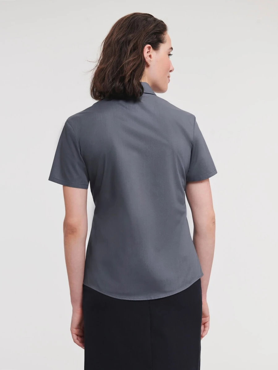 Ladies' Short Sleeve Classic Polycotton Poplin Shirt R-935F-0