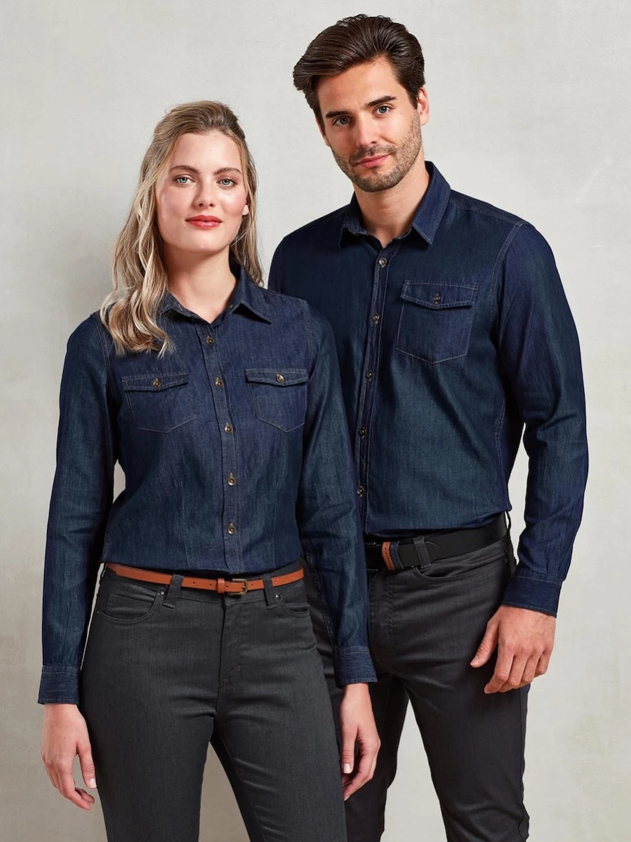 Męska koszula jeansowa Premier Workwear PR222