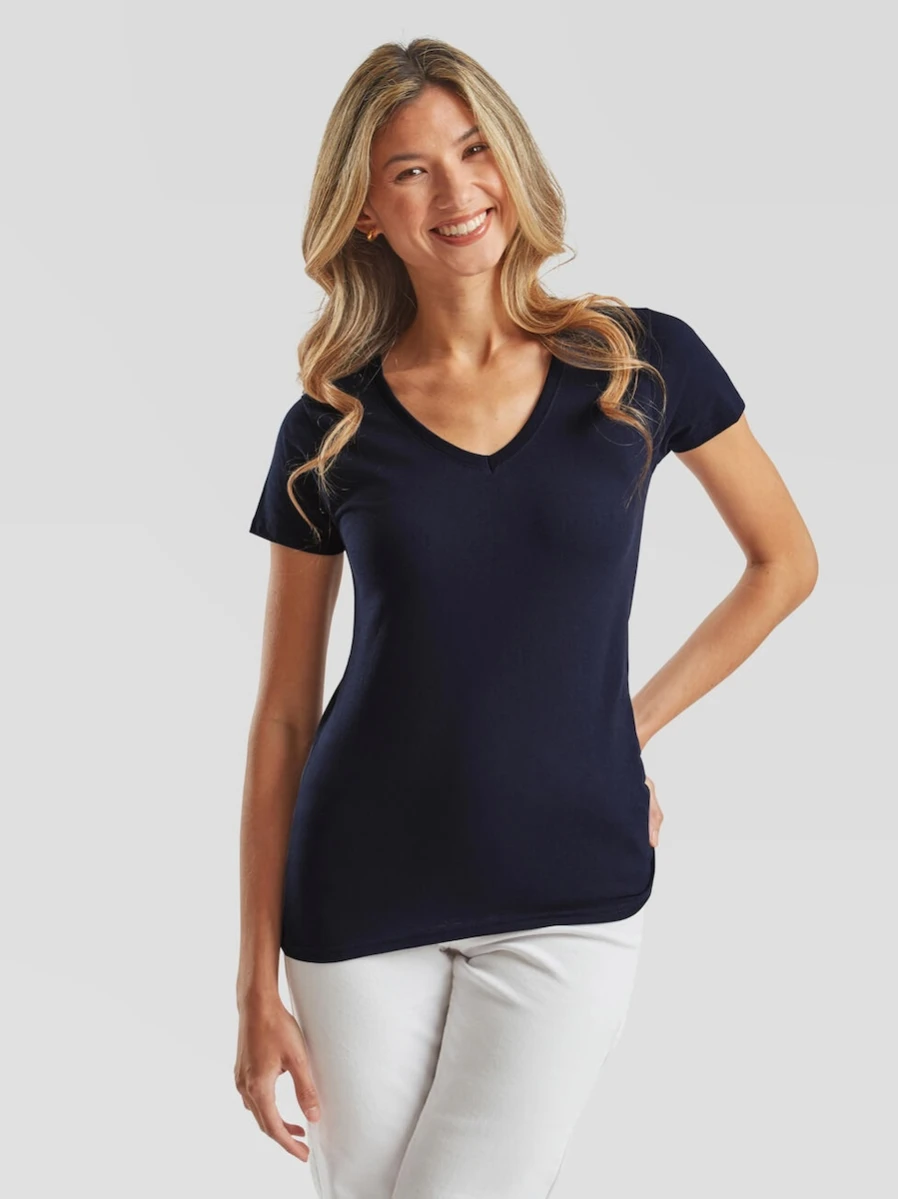 Damski T-shirt Valueweight V-Neck 61-398-0