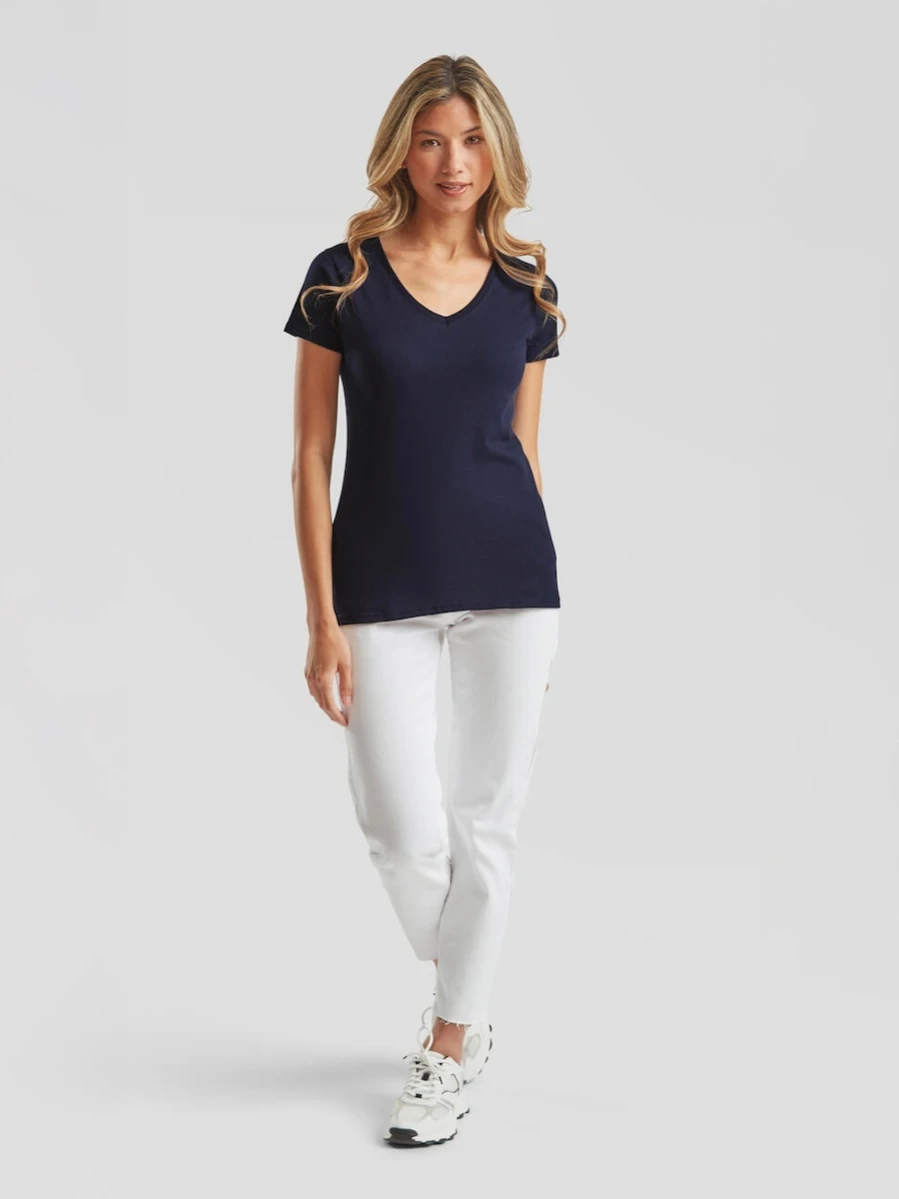 Damski T-shirt Valueweight V-Neck 61-398-0
