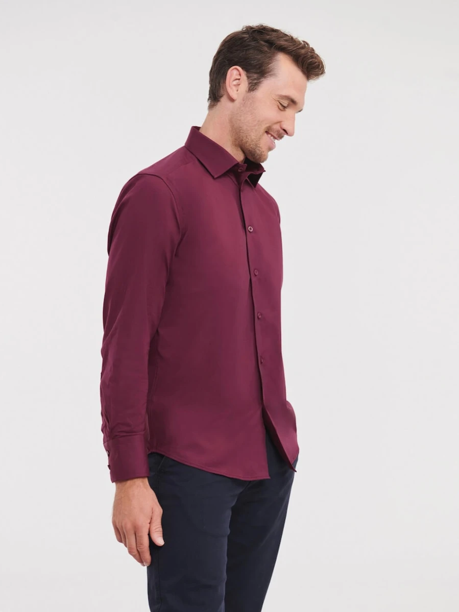 Męska koszula Russell Long Sleeve Fitted Stretch Shirt R-946M (port)