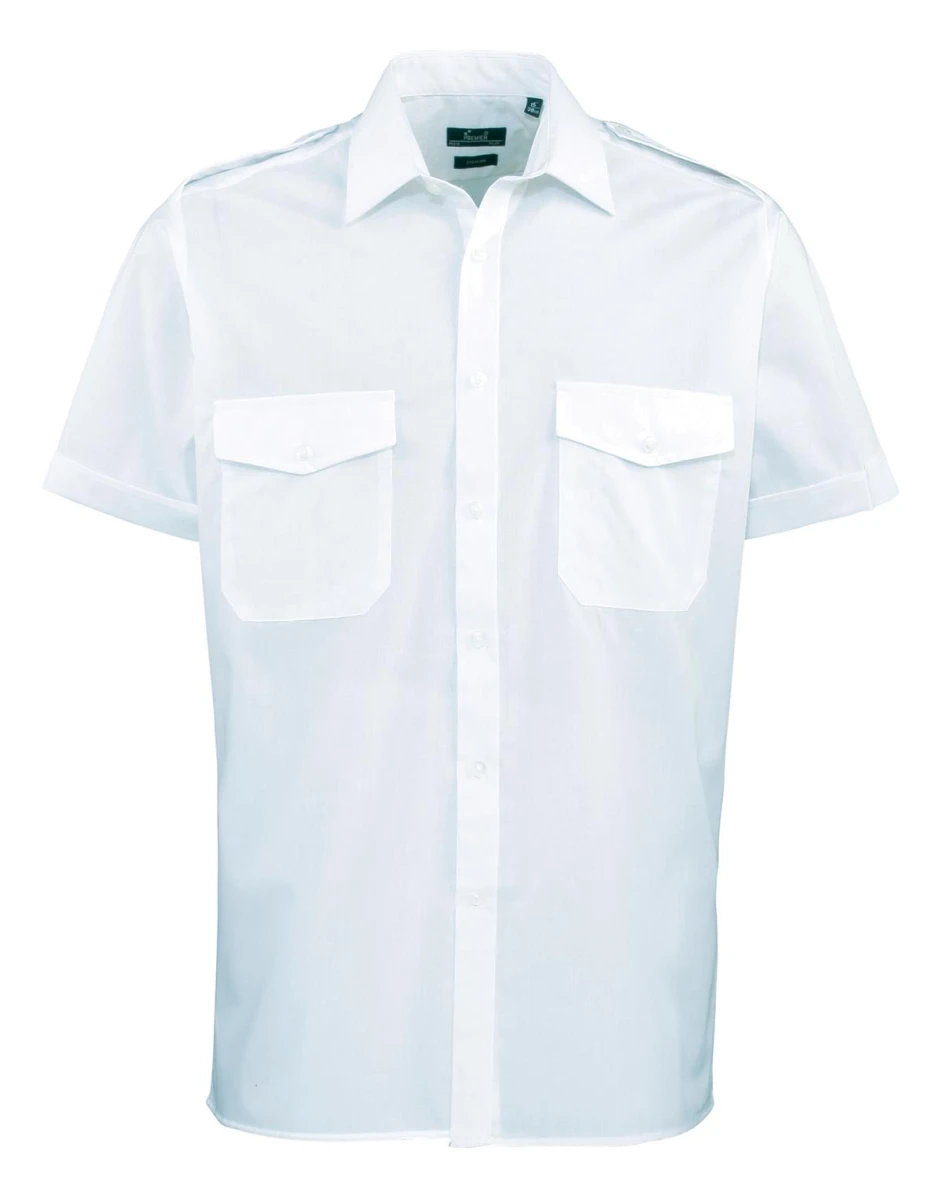Pilot Shirt Short Sleeve PR212/Light Blue