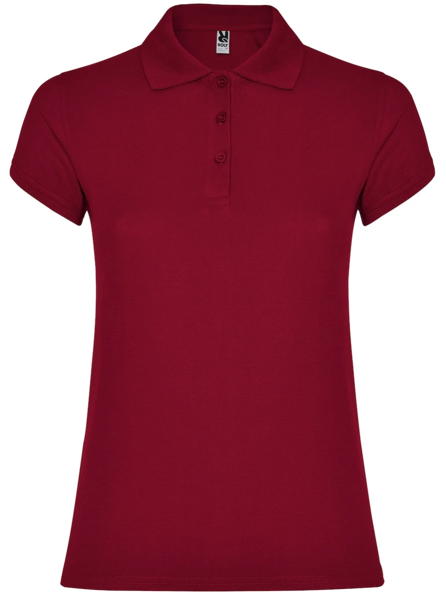 Damska koszulka Polo Roly Star 6634-Garnet