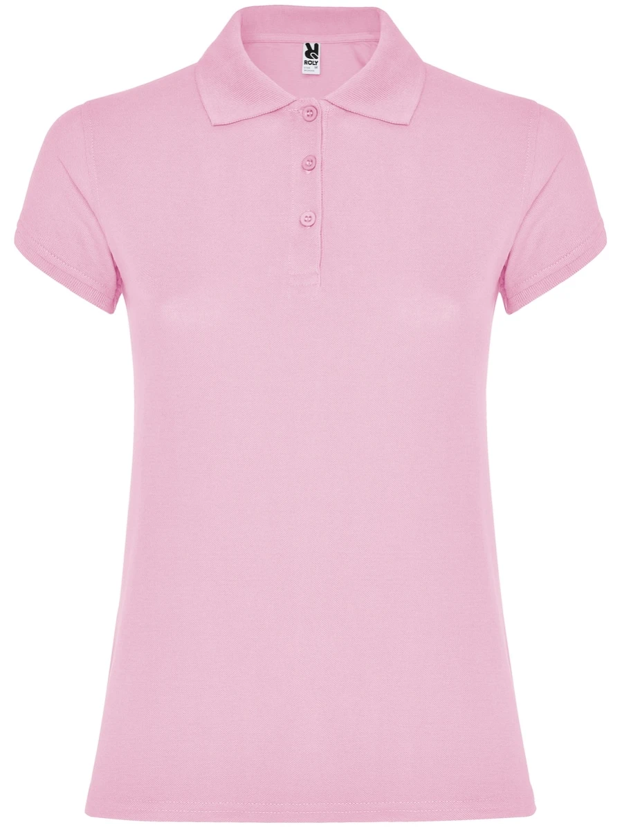 Damska koszulka Polo Roly Star 6634-Light Pink