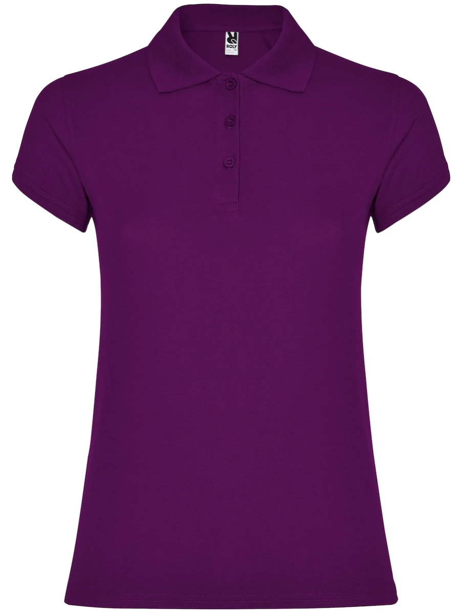 Damska koszulka Polo Roly Star 6634-Purple