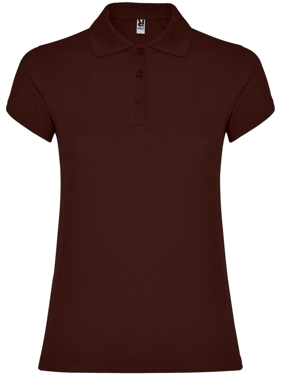 Damska koszulka Polo Roly Star 6634-Chocolate