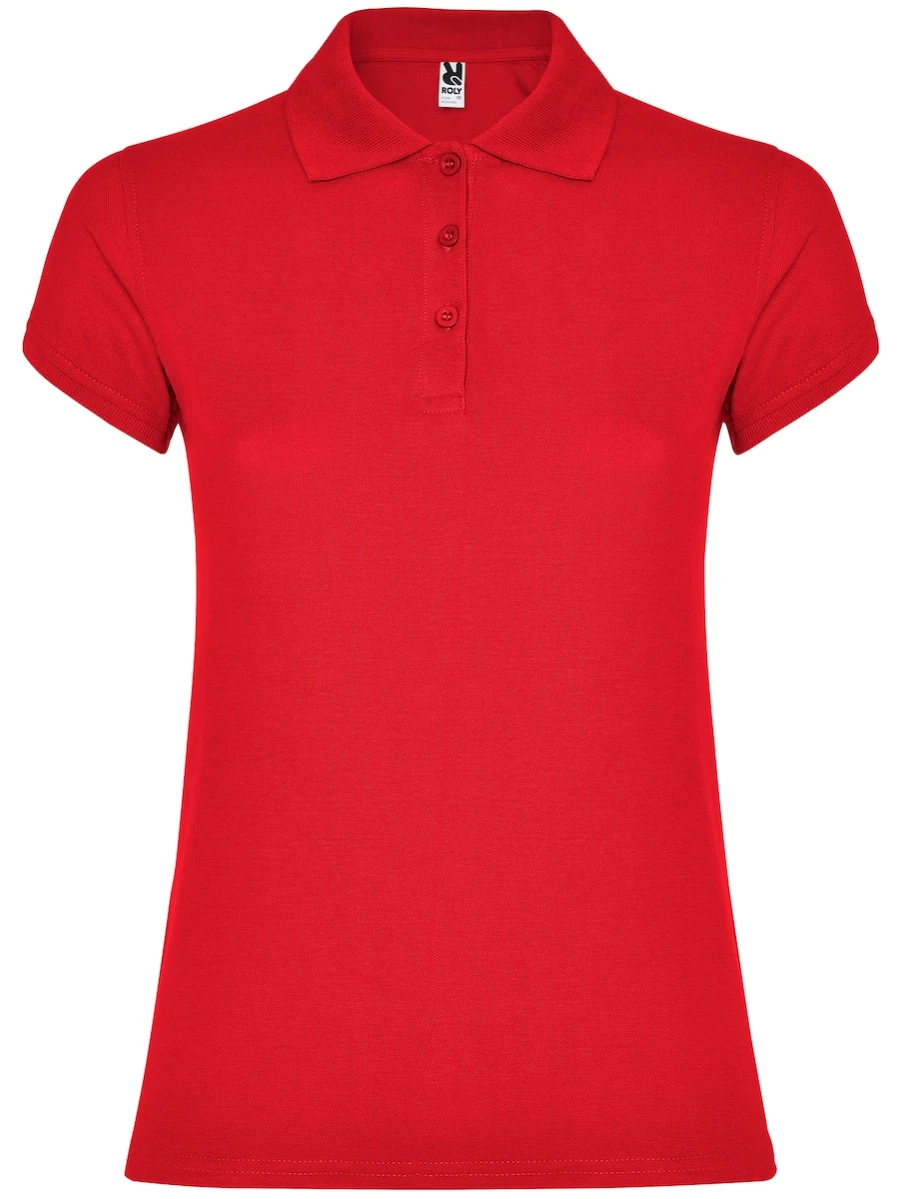 Damska koszulka Polo Roly Star 6634-Red