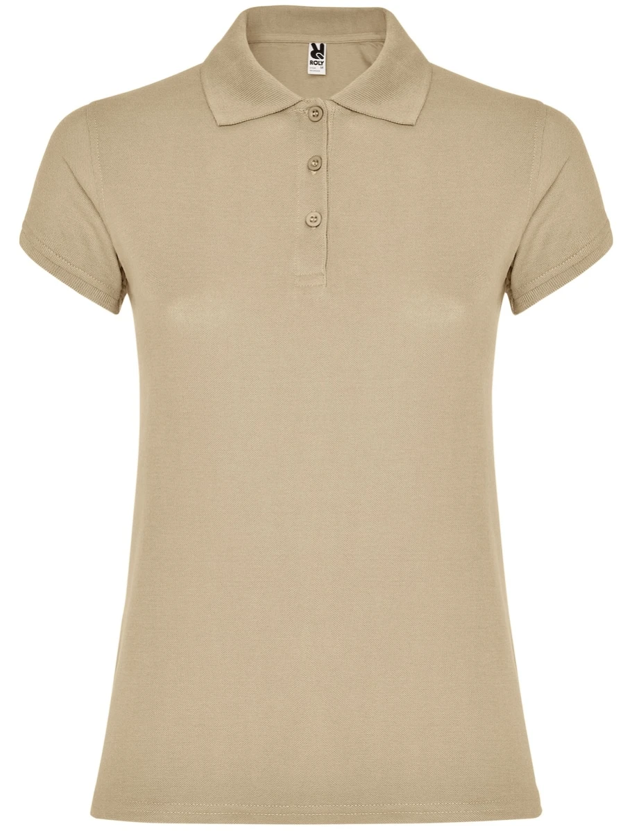 Damska koszulka Polo Roly Star 6634-Sand