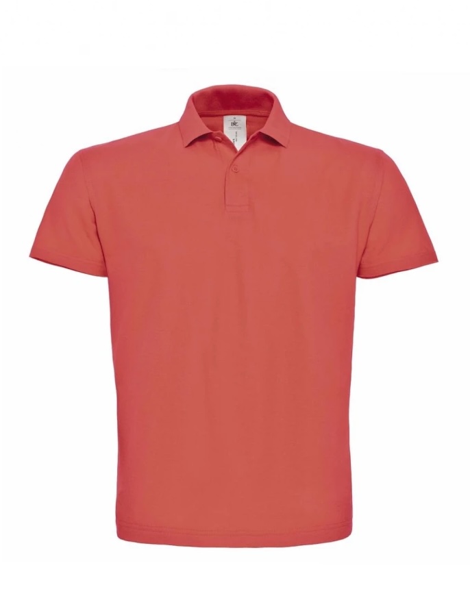 Męska koszulka Polo ID.001 PUI10/Pixel Coral