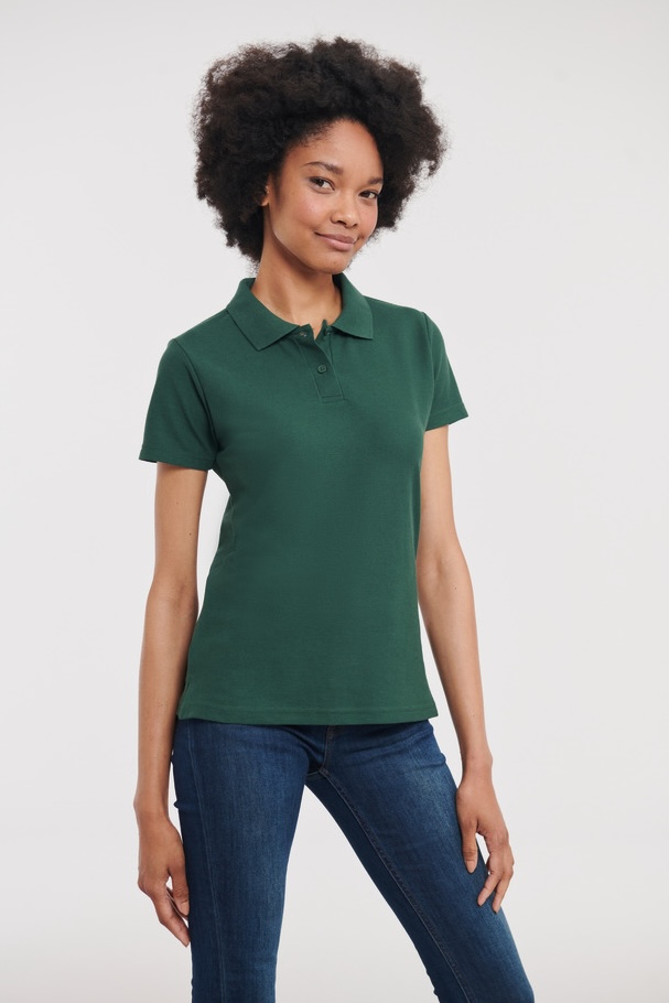 Classic Polycotton Polo Russell R-539F-0/Bottle Green