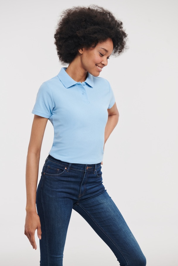 Classic Polycotton Polo Russell R-539F-0/Sky