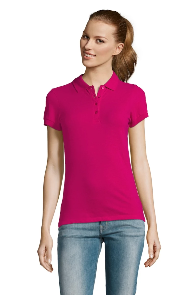 Damska koszulka Polo Passion 11338/Fuchsia
