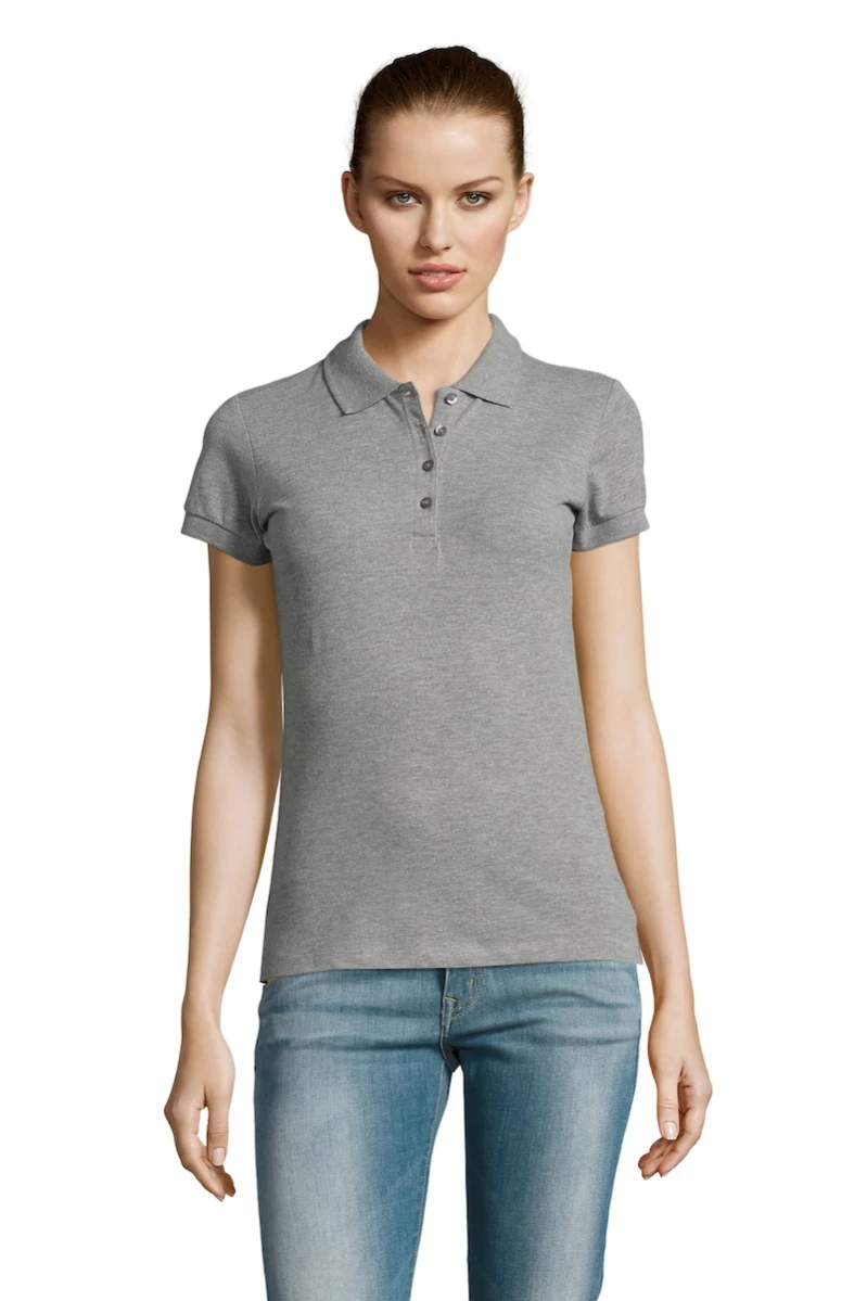 Damska koszulka Polo Passion 11338/Grey Melange