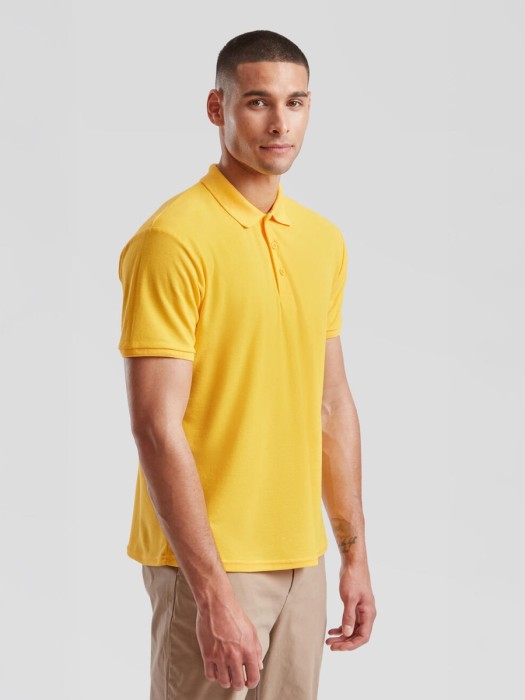 Męskie Polo z włókien mieszanych 63-402-0 (Sunflower)
