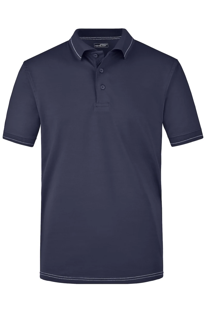 Męska koszulka Polo Elastic JN569 Navy/White