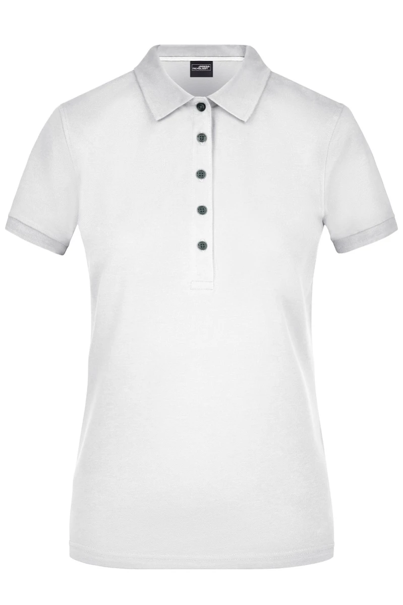 Ladies Pima Polo JN707/White