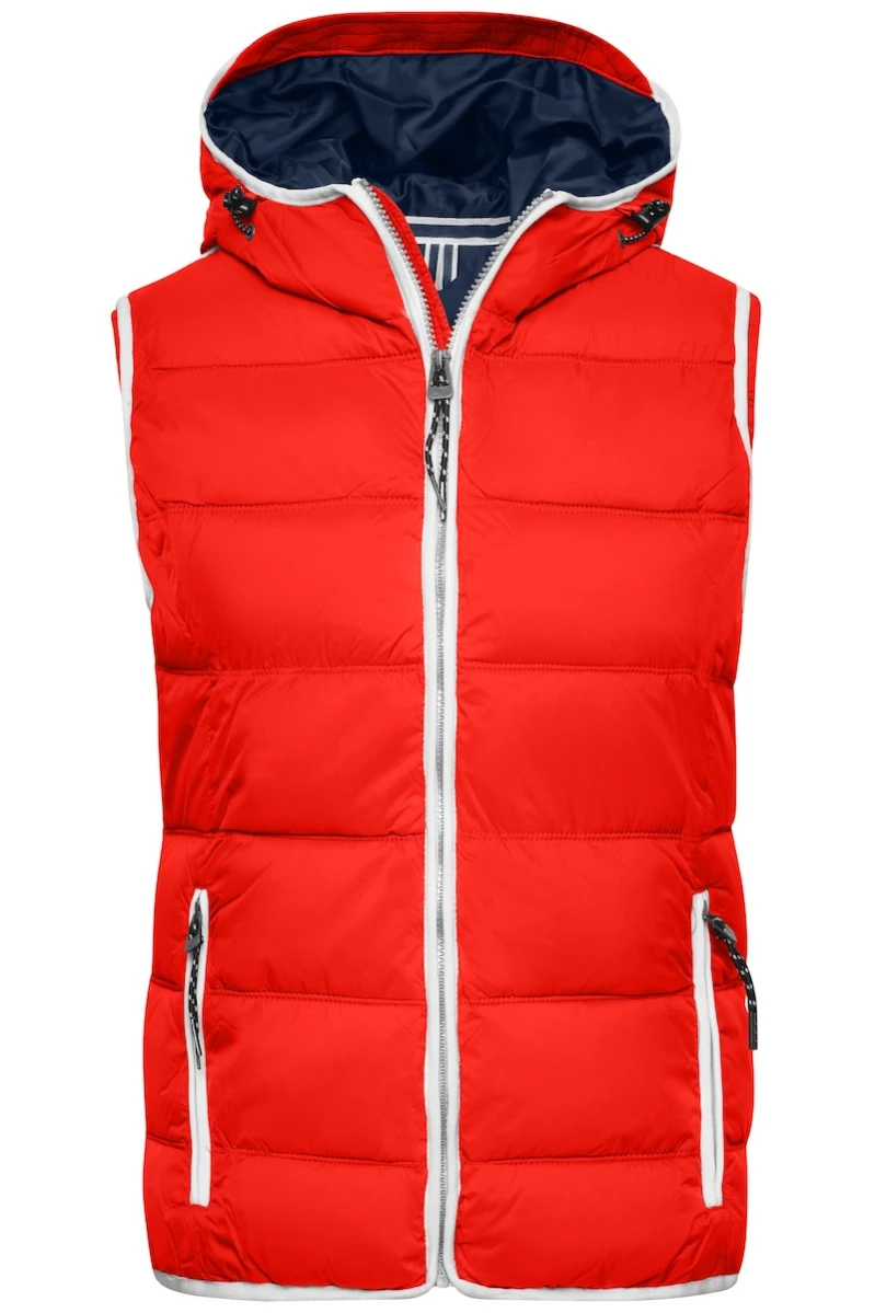 Damski bezrękawnik Maritime Vest JN1075 Red/White