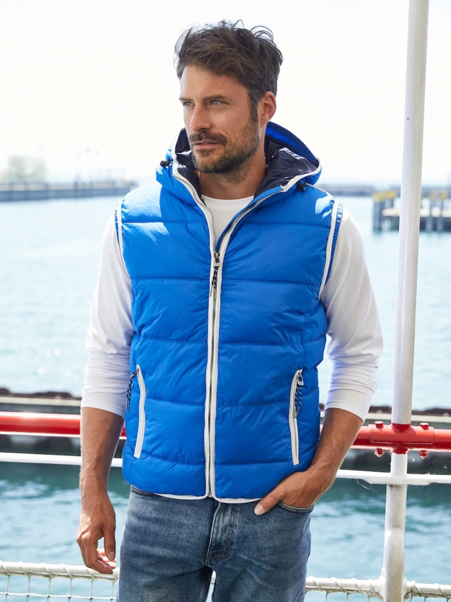Męski bezrękawnik z kapturem Maritime JN1076