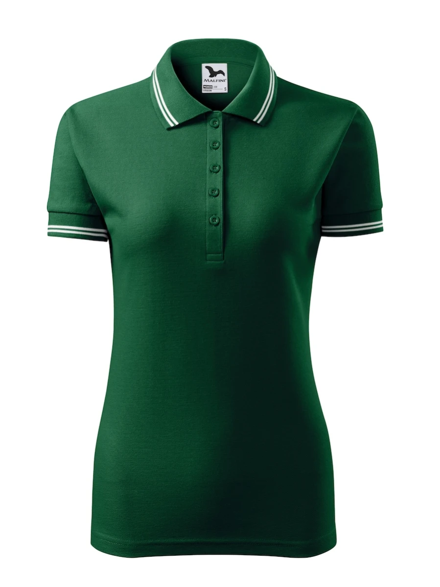 Damska koszulka Polo Malfini Urban 220 Dark Green