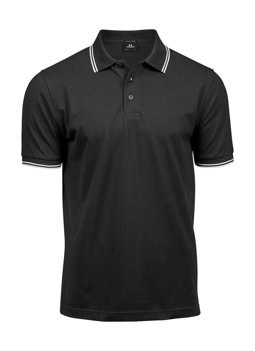 Koszulka Polo Tee Jays Luxury Stripe 1407 Black/White