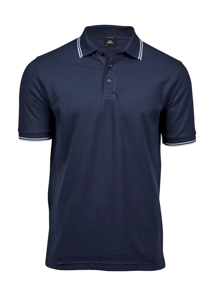 Koszulka Polo Tee Jays Luxury Stripe 1407 Navy/White