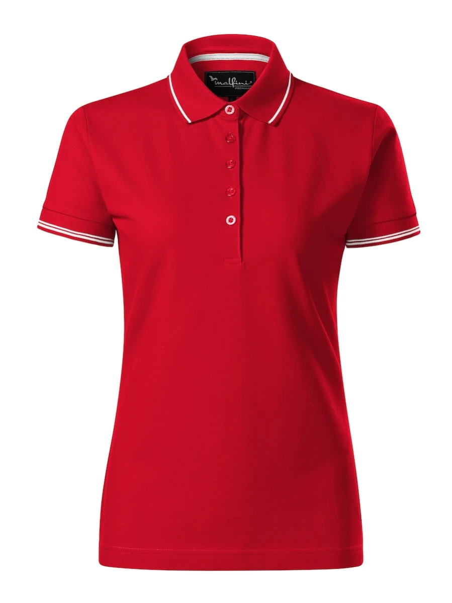 Damskie Polo Malfini Perfection Plain 253 Formula Red