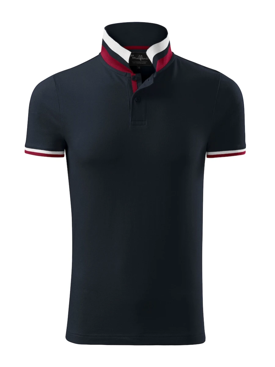 Męska koszulka Polo Malfini Collar Up 256 (Dark Navy)