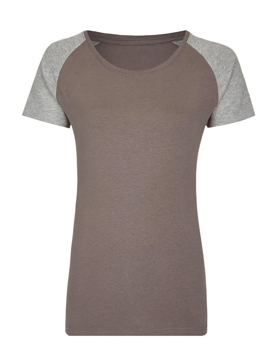 Damska koszulka My Mate MY120 Grey Solid/Heather Grey