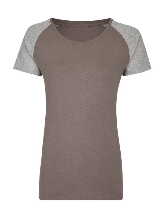 Damska koszulka My Mate MY120 Grey Solid/Heather Grey