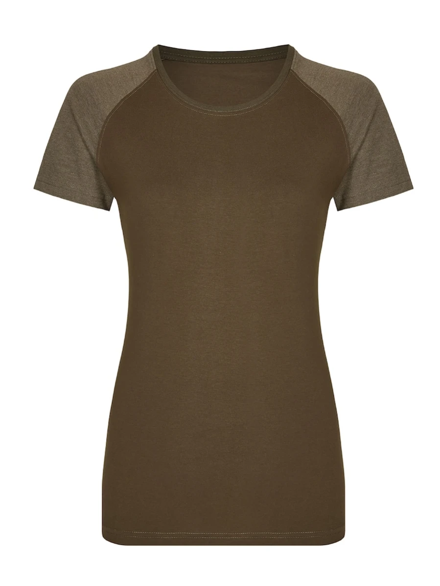 Damska koszulka My Mate MY120 Olive/heather Olive