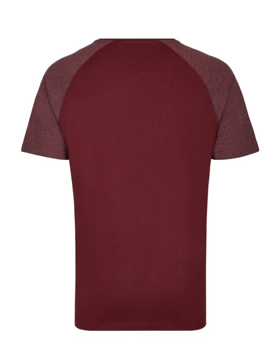Męska koszulka My Mate MY110 Burgundy/Heather Burgundy