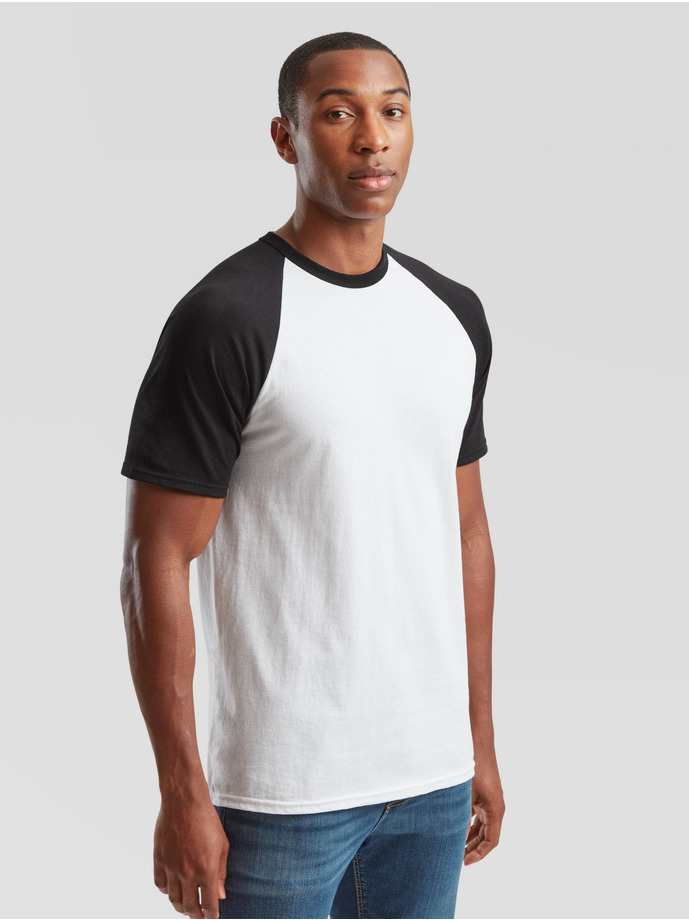 Koszulka reklamowa Baseball 61-026-0 White/black