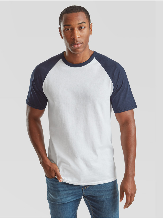 Koszulka reklamowa Baseball 61-026-0 White/Deep Navy