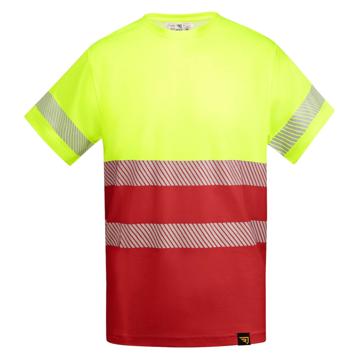 Koszulka Roly Tauri HV9317 Red/Fluor Yellow
