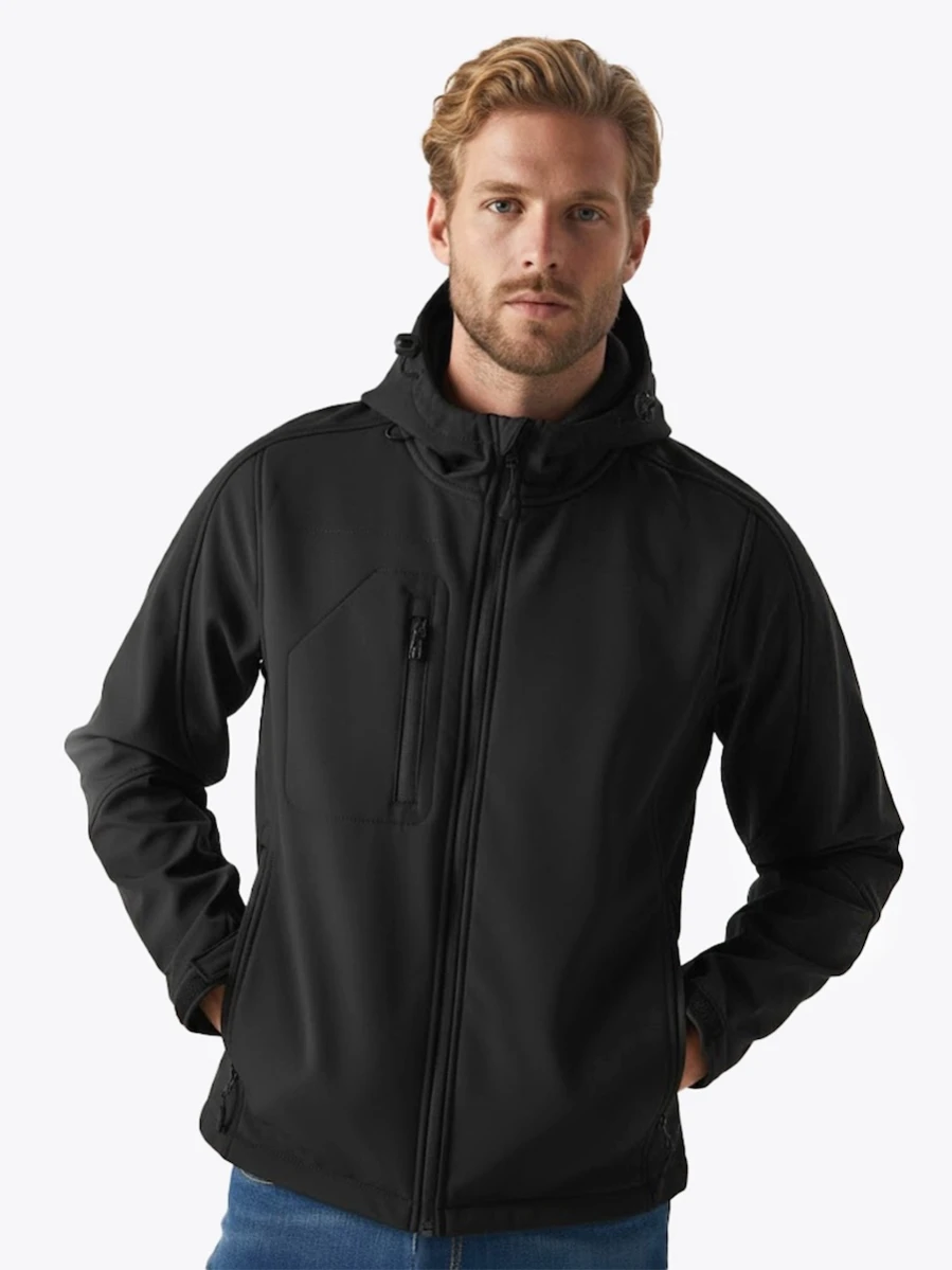 Męski Softshell JHK Windstorm Hooded (Black)