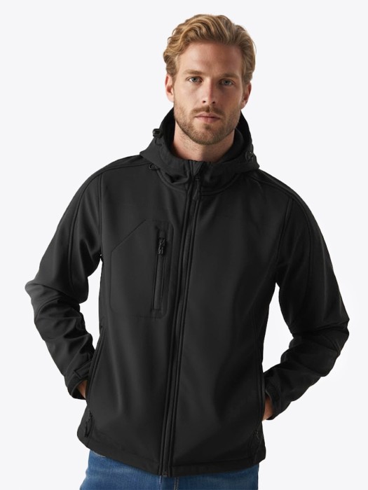 Męski Softshell JHK Windstorm Hooded (Black)