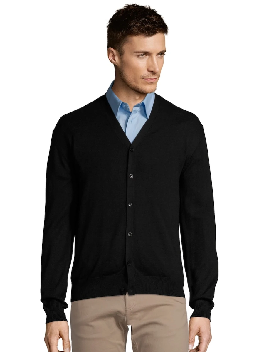 Męski kardigan Golden 90011 Black