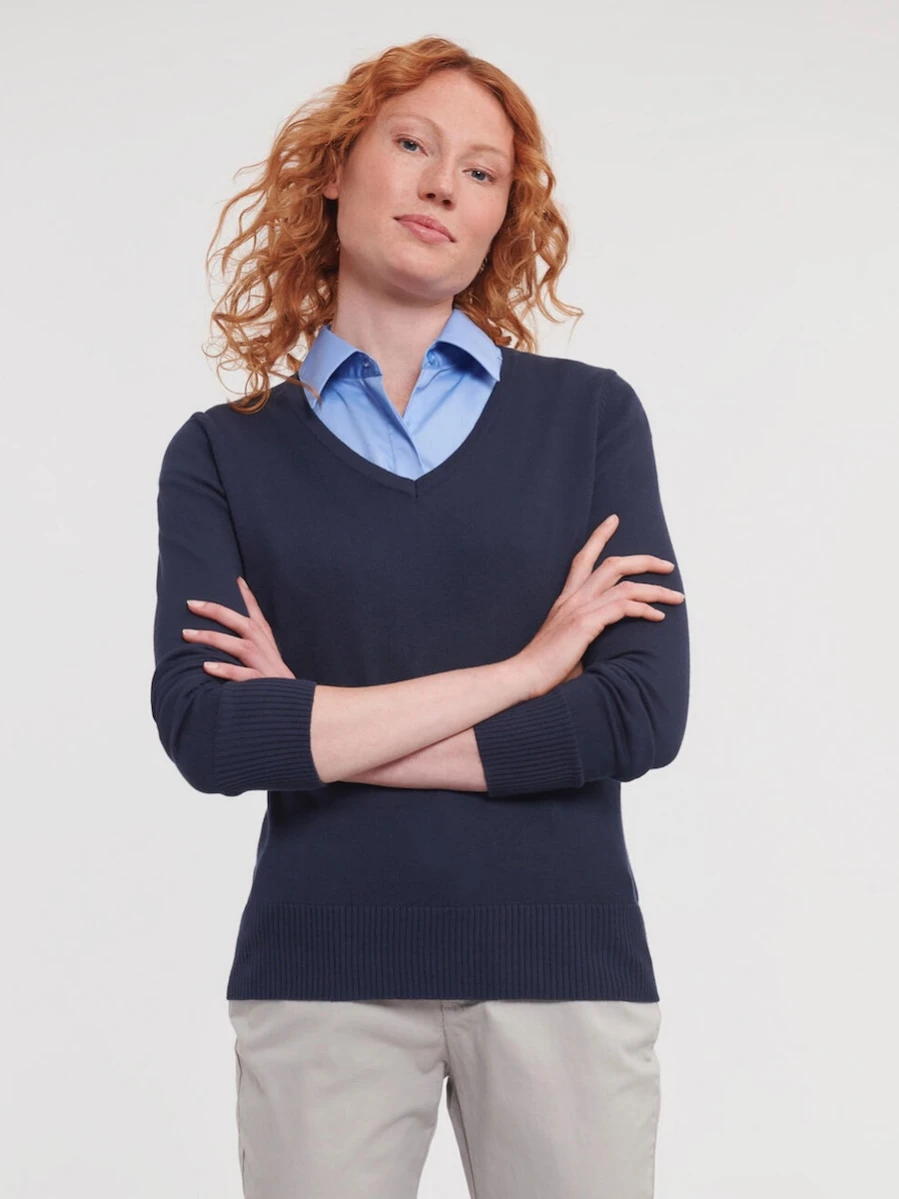 Sweter damski Russell v-neck R-710F-0