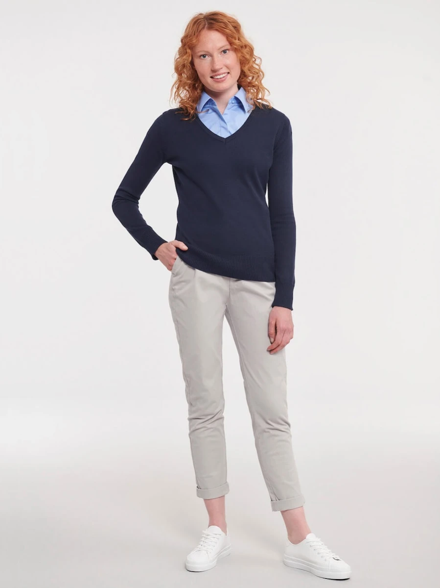 Sweter damski Russell v-neck R-710F-0