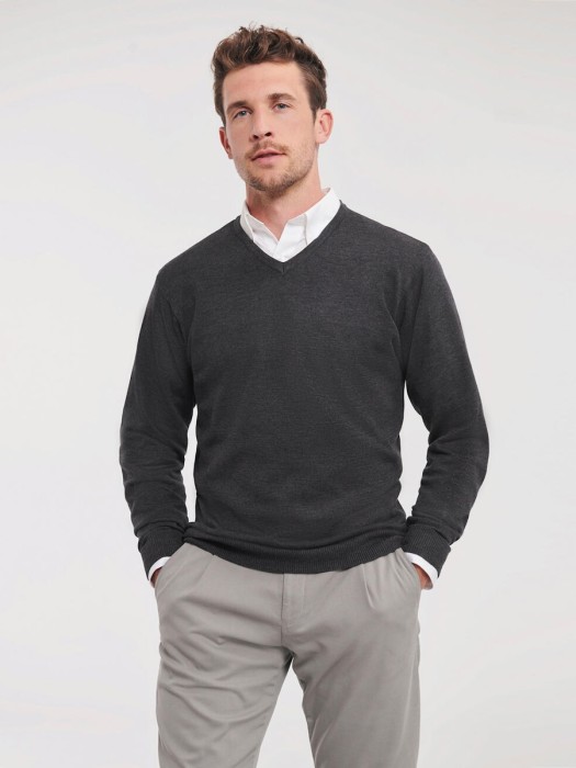 Sweter męski Russell v-neck R-710M-0