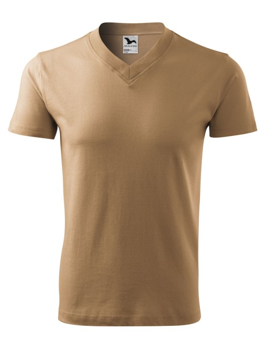 Koszulka Unisex Malfini V-neck 102 (Piaskowy)