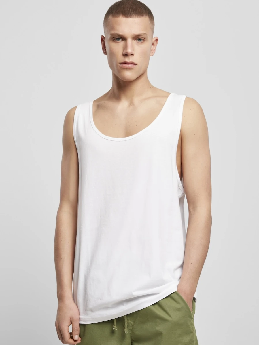 Męski Top Jersey Big Tank BY003 White