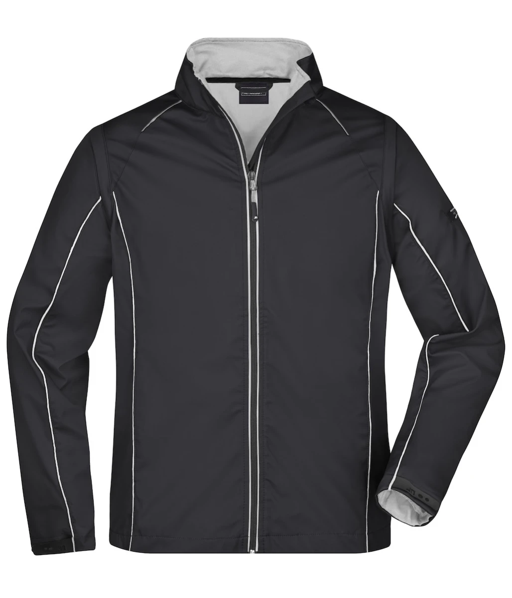 Softshell Daiber z odpinanymi rękawami JN1122 (Black/Silver)
