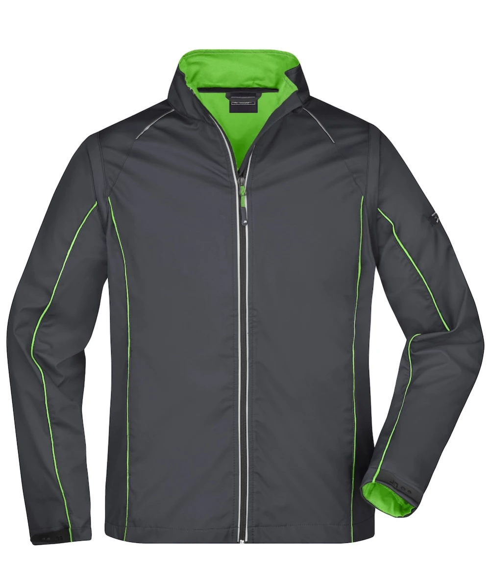 Softshell Daiber z odpinanymi rękawami JN1122 (Iron Grey/Green)