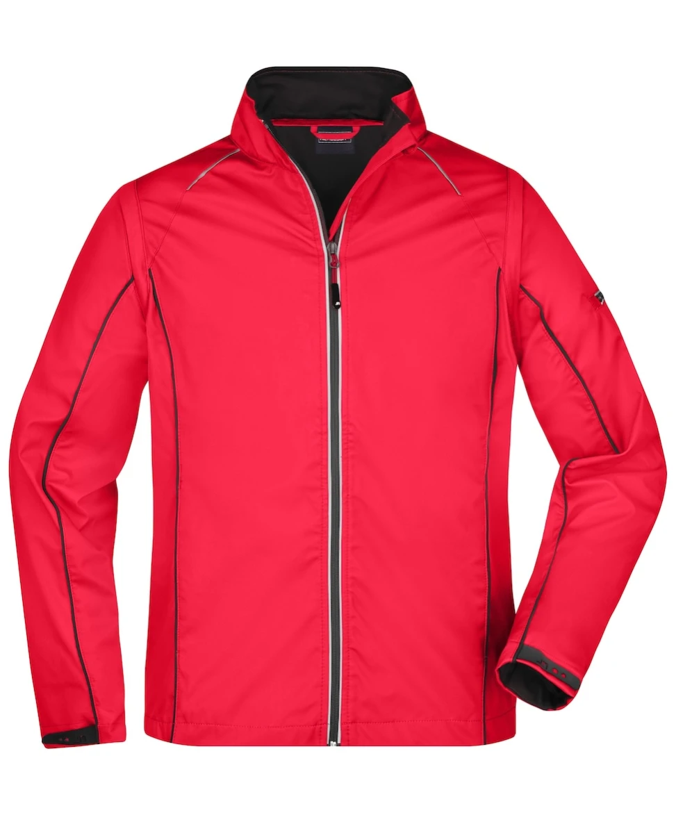 Softshell Daiber z odpinanymi rękawami JN1122 (Red/Black)