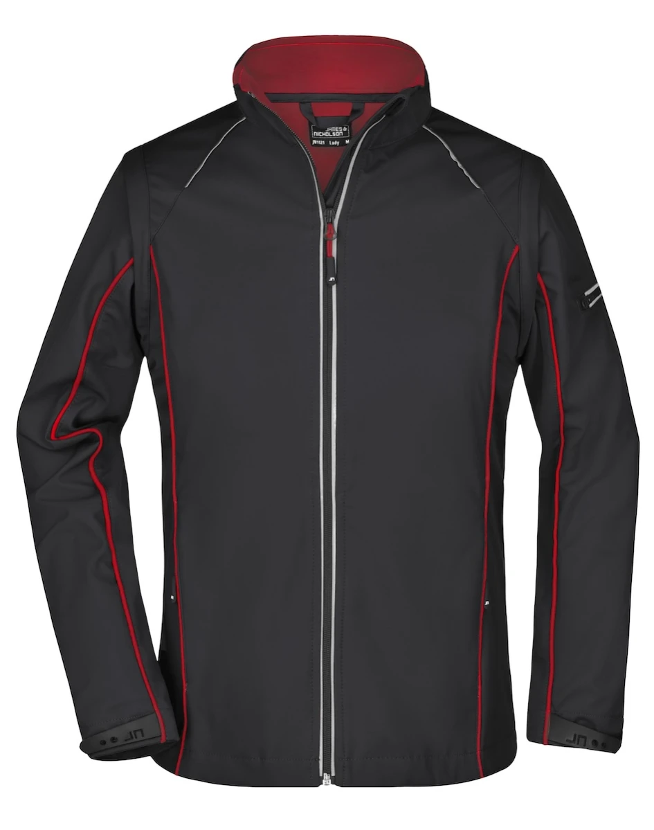 Softshell z odpinanymi rękawami Daiber JN1121 (Black/Red)