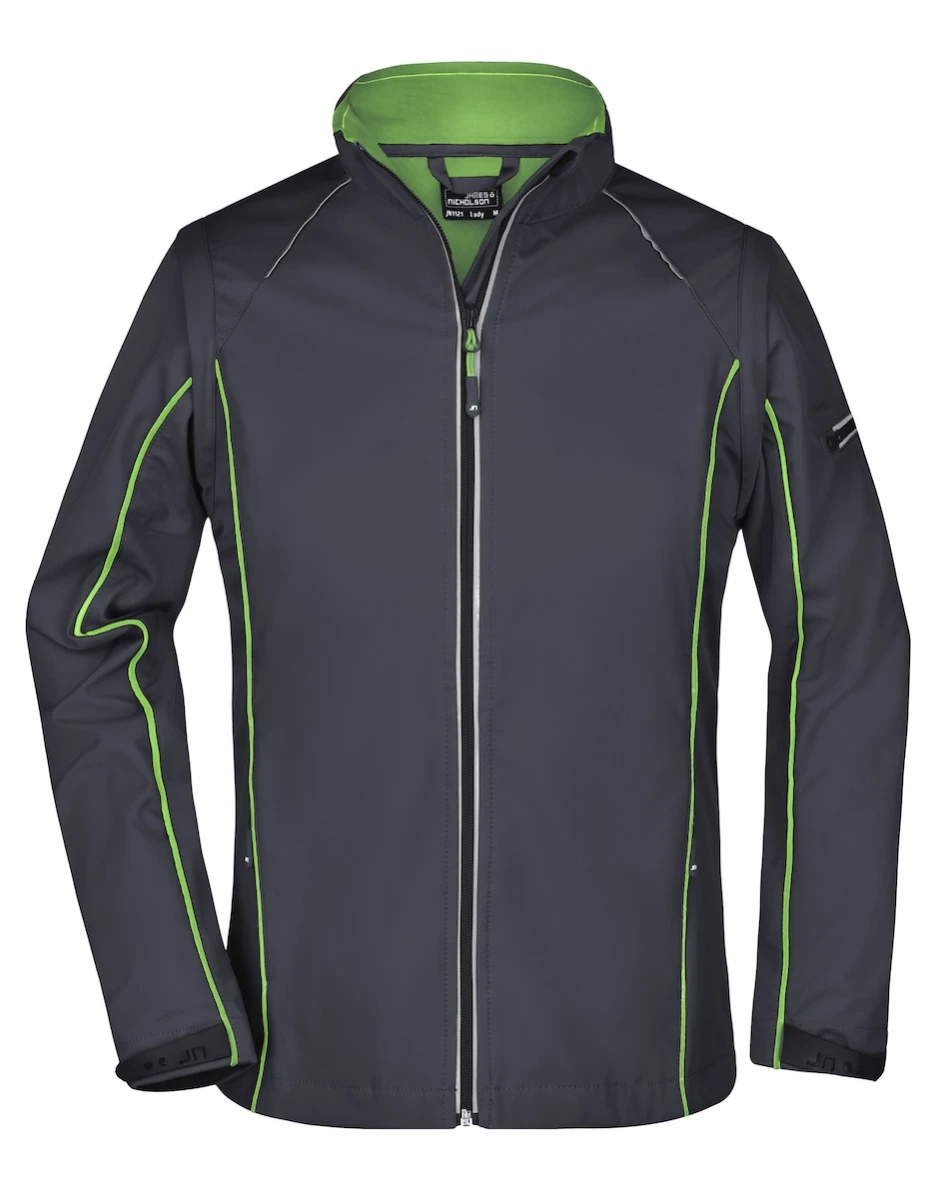Softshell z odpinanymi rękawami Daiber JN1121 (Iron Grey/Green)